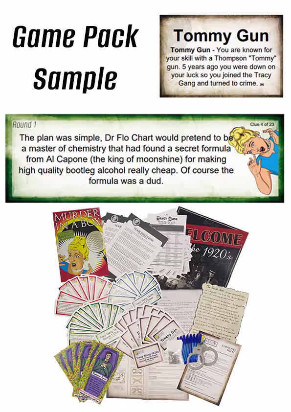 Murder Mystery Game Kit